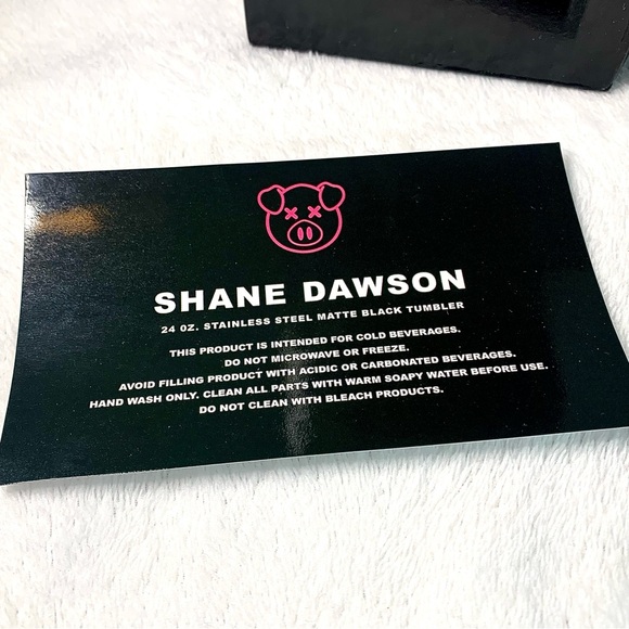 Shane Dawson Matte Black Pig Tumbler Stainless Steel New - Picture 14 of 14